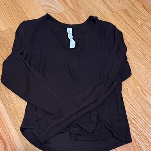 lululemon athletica Black Long Sleeve Top WORN ONCE!!